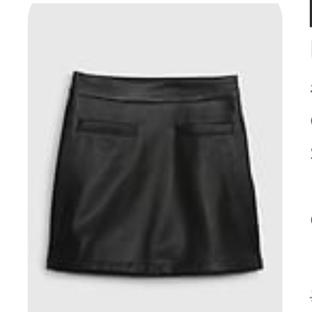Girls Faux-leather mini skirt - NEW